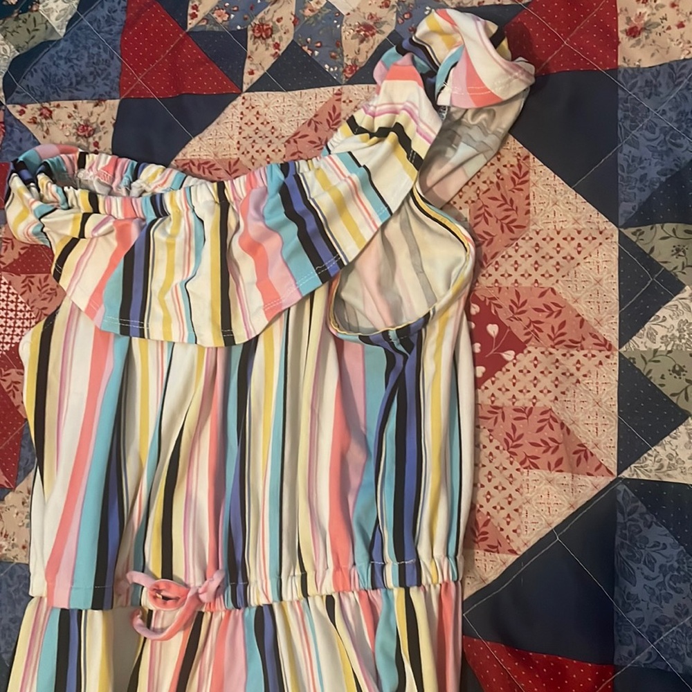 size 14 girls rainbow jumpsuit